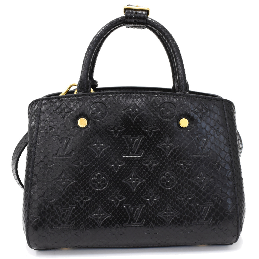 Louis Vuitton Montaigne Bb 2-Way Python Leather N… - image 3